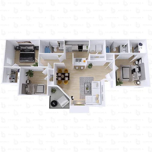 Floor plan C1 Renovated