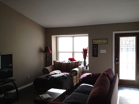 Family facing front door