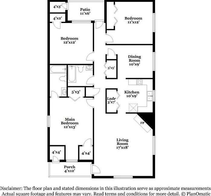 3 bed, 2.0 bath, 925 sqft, $1,400 — Photo 2