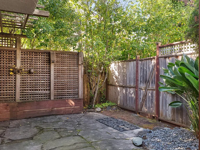 Slider off of the Great Room to intimate patio