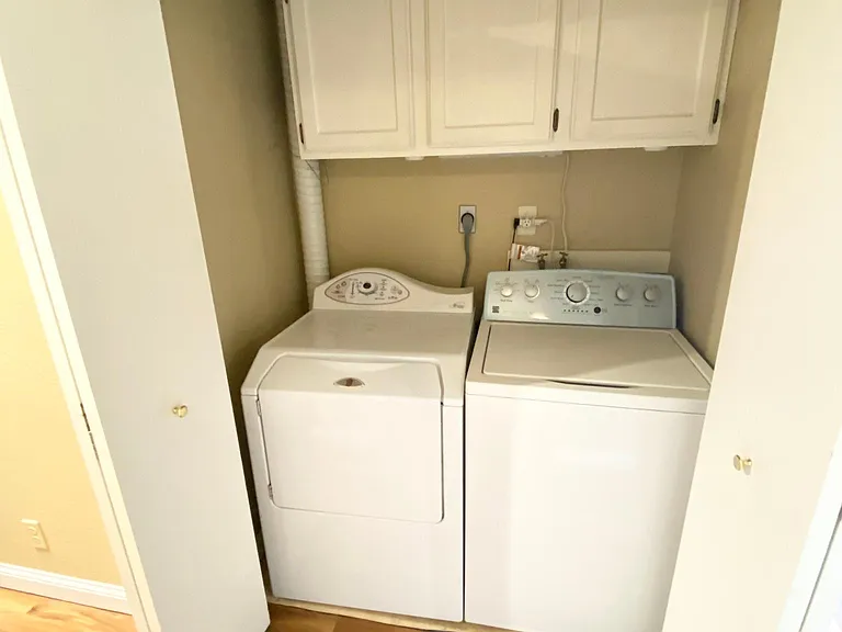 Washer/Dryer Units have been updated to newer, black, efficient whirlpool units.
