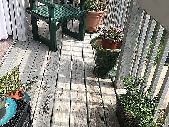 Private deck w hummingbirds 