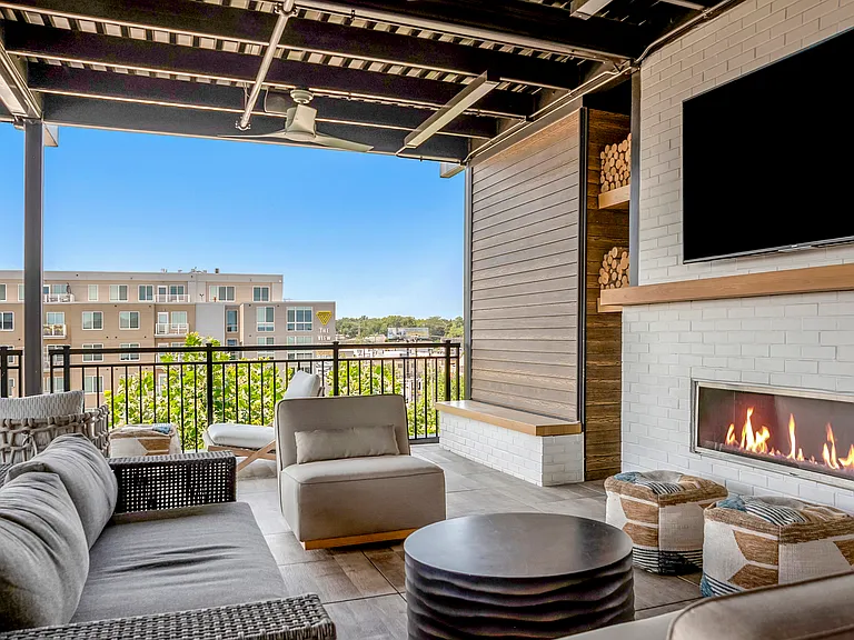Rooftop Deck & Fireplace