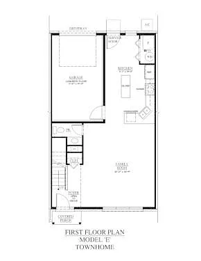 Floor plan Large 1 bedroom and den