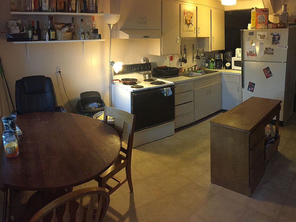 View of Kitchen from front door