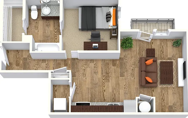 1 Bed - 1 Bath 1 Bed - 1 Bath