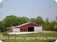 Barn with 4 stalls
