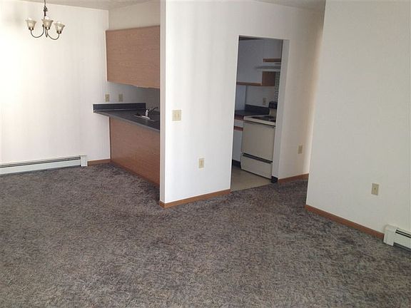 Dining area and living room