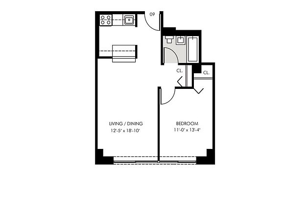 2nd image of 45 Wall St APT 2009