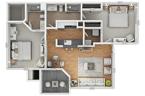 Floor plan 2B2
