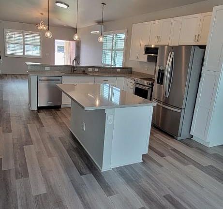 Kitchen looking out to front door