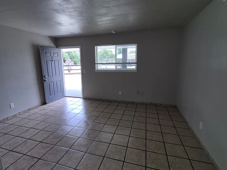 Livingroom looking out from kitchen