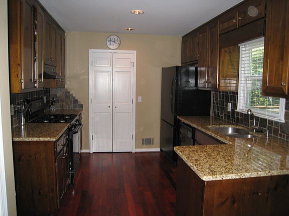 New granite, appliances, backsplash, etc.