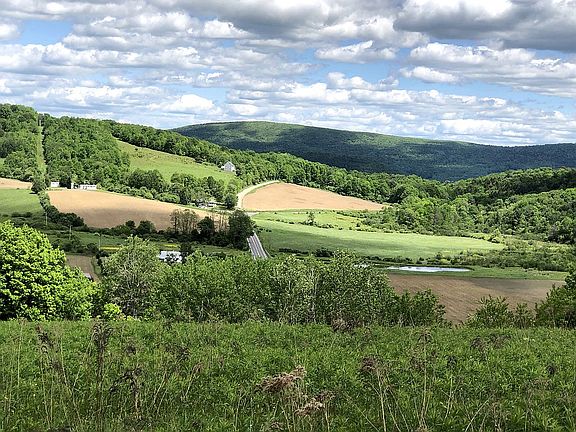 triangle shape plowed land 

