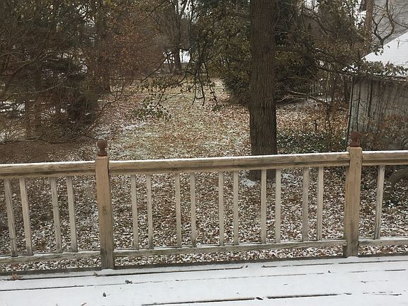 Back porch and yard