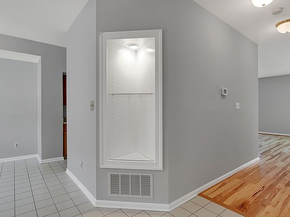 Built in display shelf.