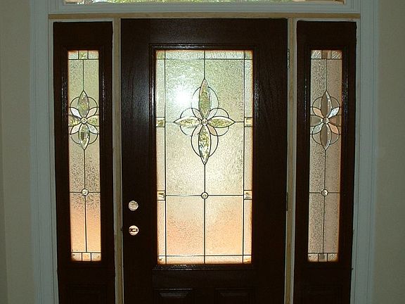 Gorgeous Entry Door with Sidelites and Transoms