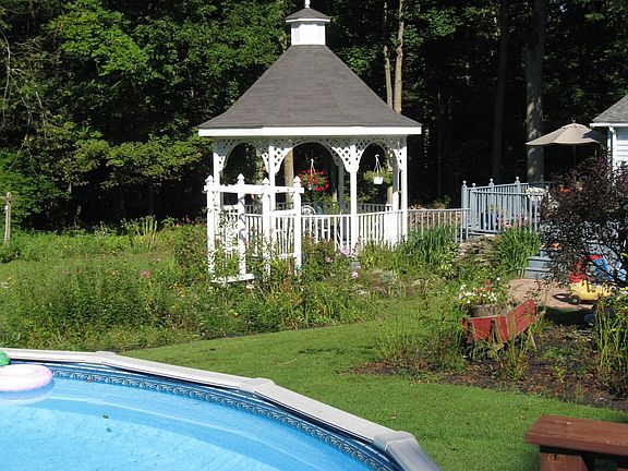 gazebo and garden