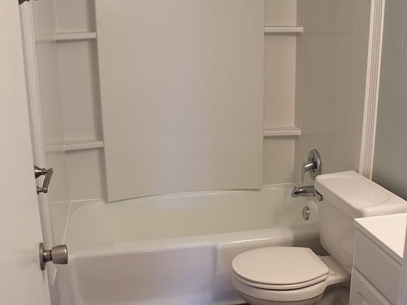 Bathroom with new tub