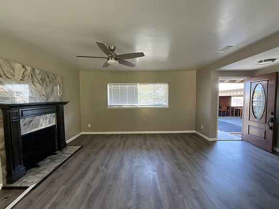 View from the front door of the living room