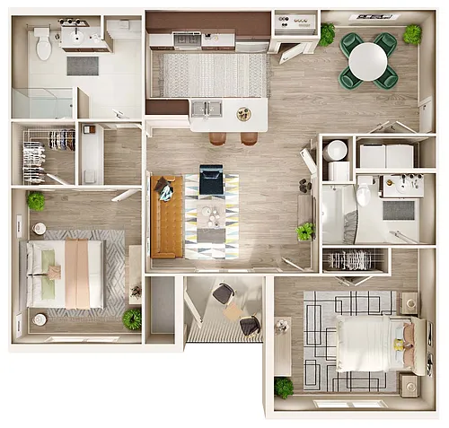 Floor plan 2 Bedroom