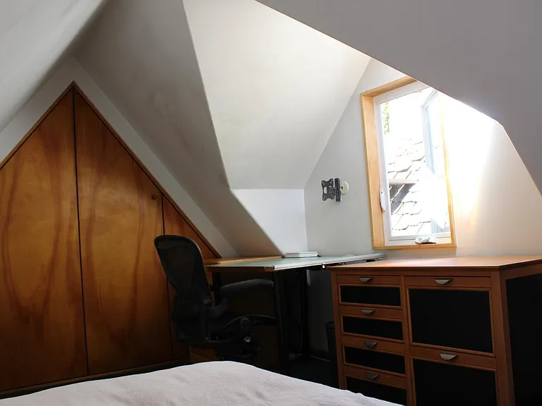 Loft with storage closet