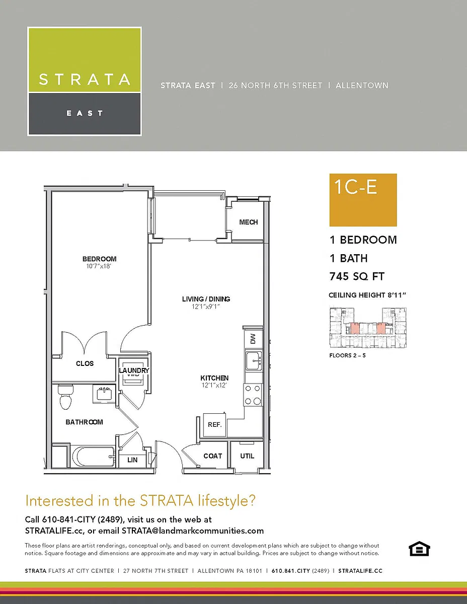Floor plan 1C-E