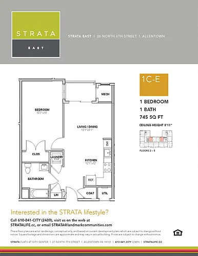 Floor plan 1C-E
