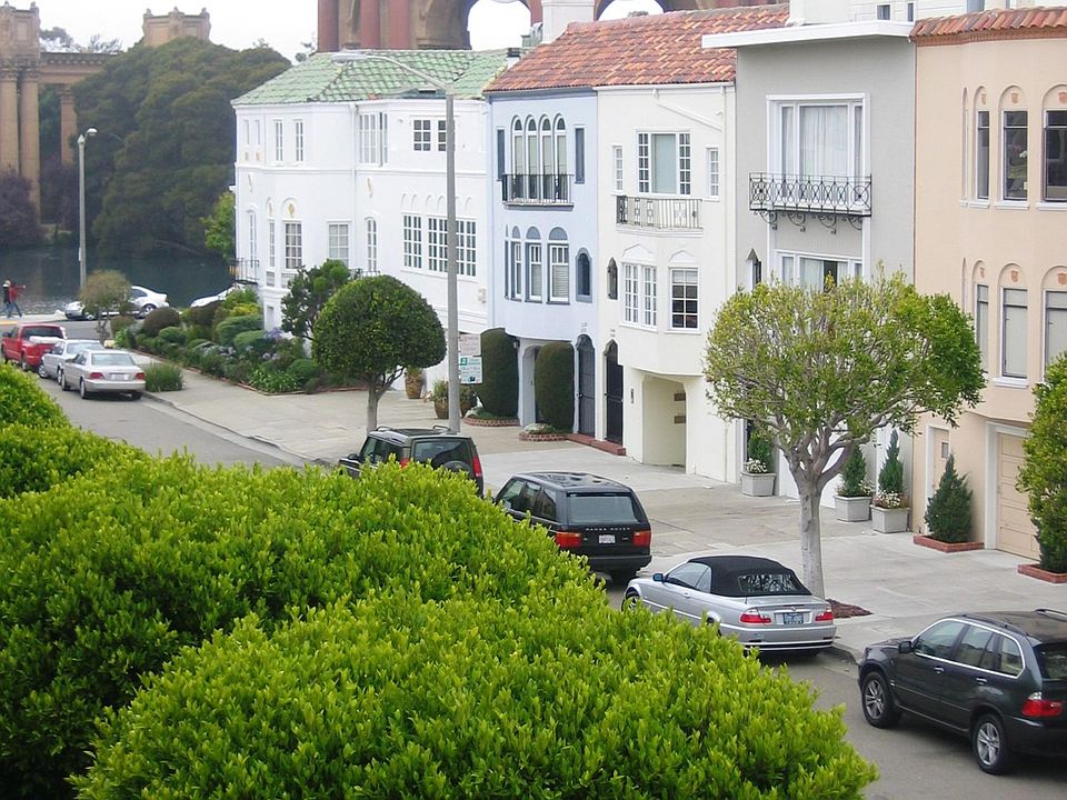 view out front window down street