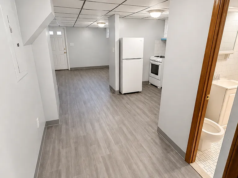 Hallway and kitchen area