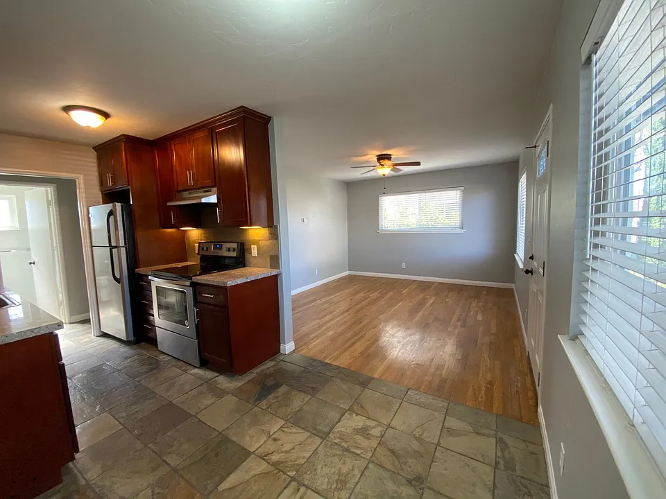 Kitchen and living room