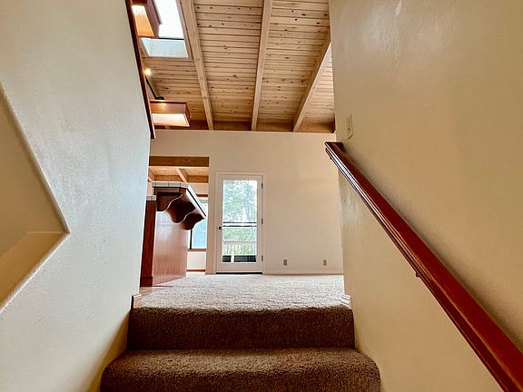 up to the living area