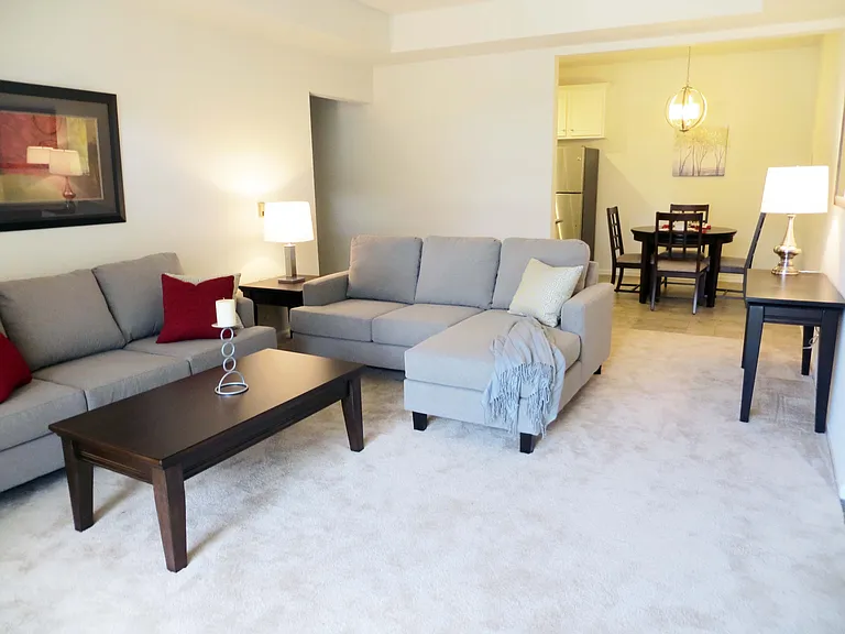 Living Room, breakfast nook and upgraded kitchen.