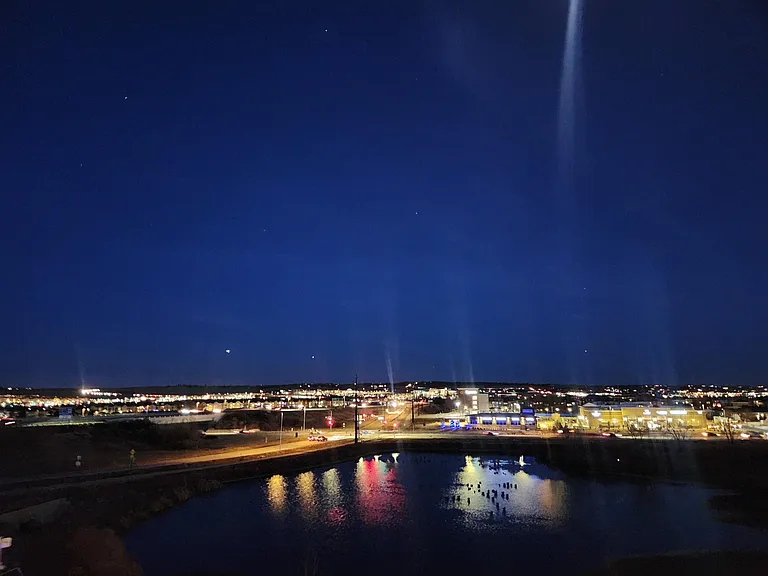 Night view from balcony