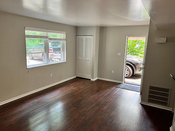 Living room looking back toward door