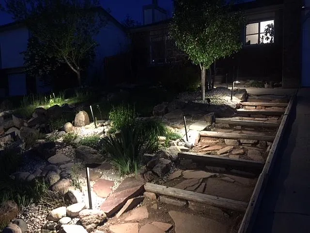 Night time landscape lighting