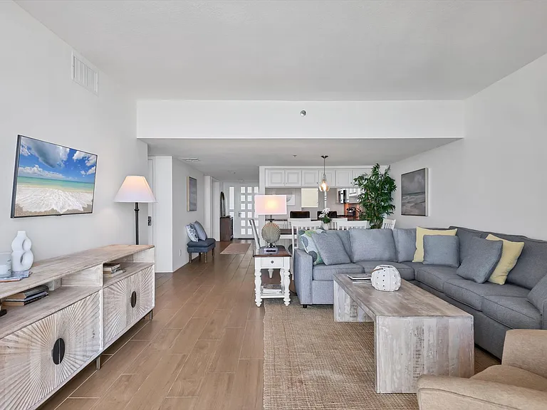 Entertainment area of living room