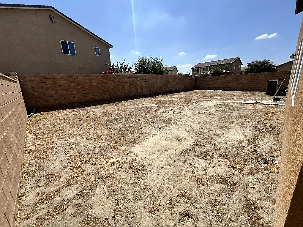 Large enclosed backyard