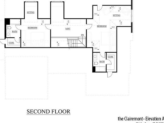 Clairemont A Floor Plan Second Floor