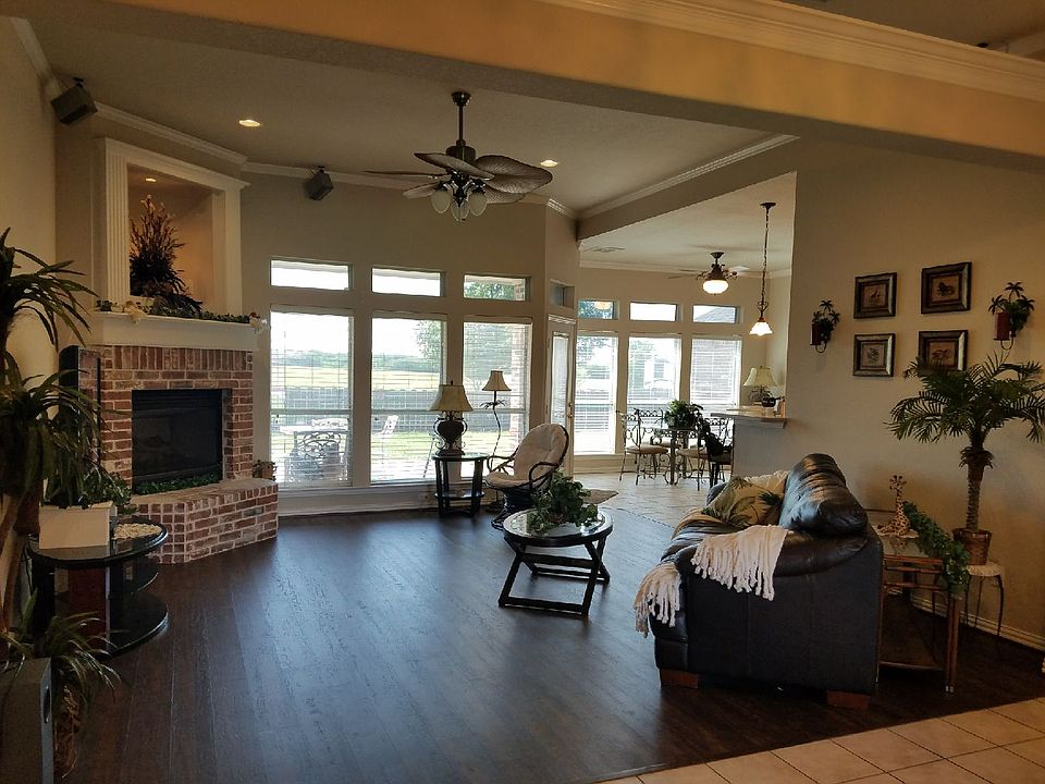 Lighted area over fireplace