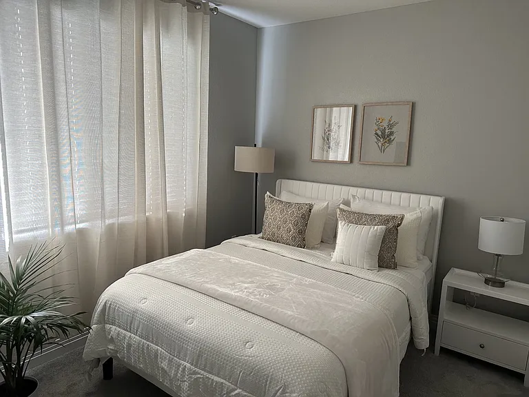 Bedroom Fits a Queen, Side Tables and Dresser