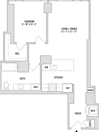 One Bedroom A20 - 842 Sq. Ft. - Residences 2010-3610 One Bedroom A20 - 842 Sq. Ft. - Residences 2010-3610