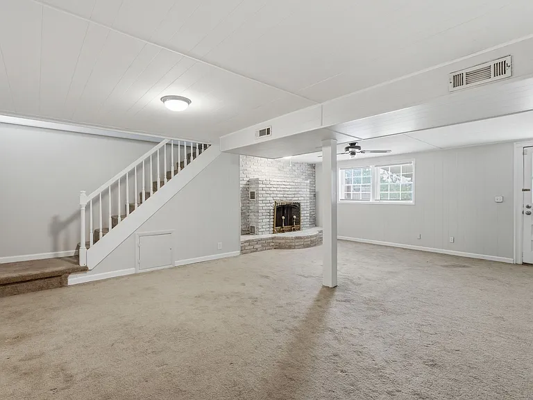Non working fireplace.