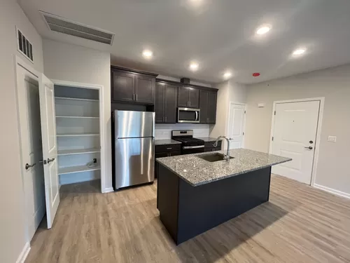 Kitchen in our Cedar and Birch One Bedroom One Bath Units - Tower Ridge Grande