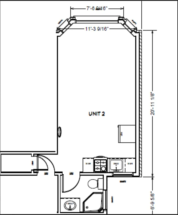 Floor plan Studio