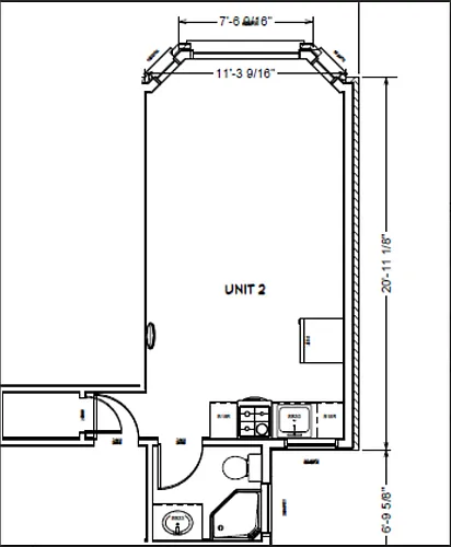 Floor plan Studio