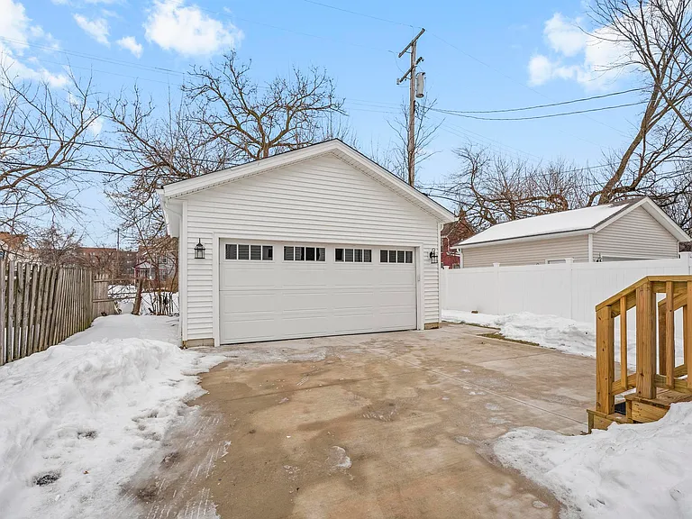 Two-car detached garage