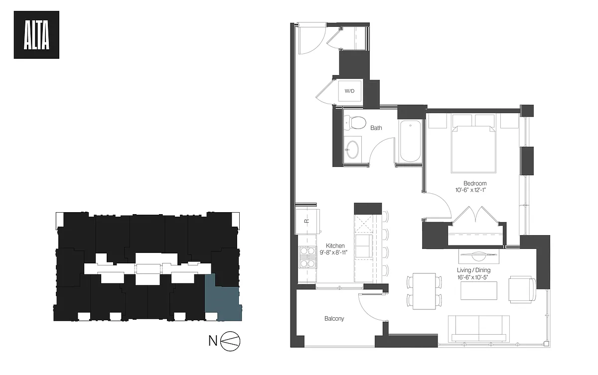 Floor plan West 07 & 12