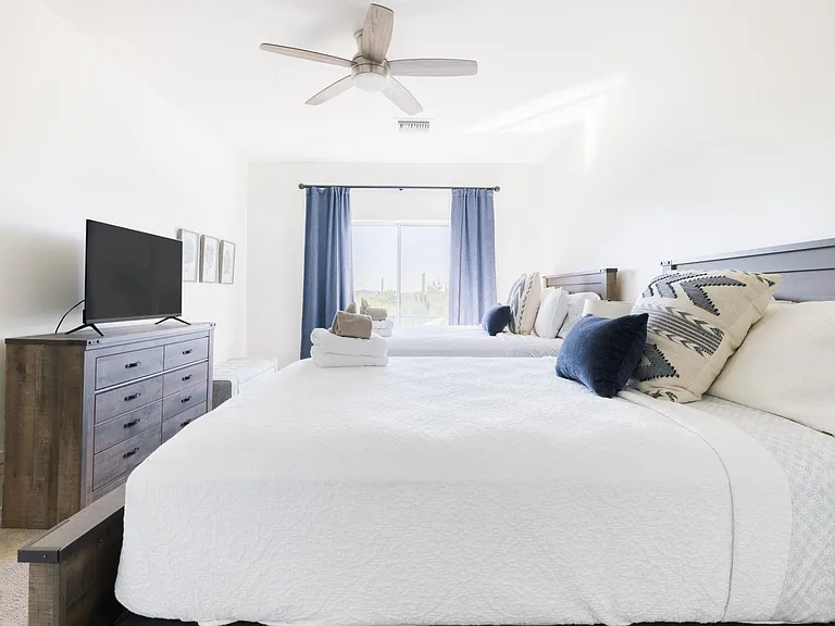 Upstairs Double Queen Bedroom