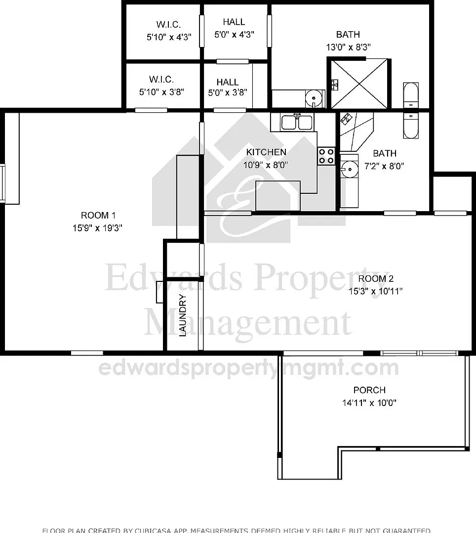 1 bed, 2.0 bath, 924 sqft, $1,195 — Photo 2